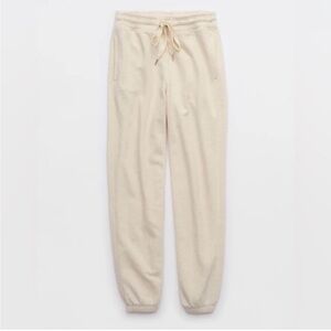 Aerie Oatmeal Beige Big Chill Cozy Jogger Lounge Sweatpants